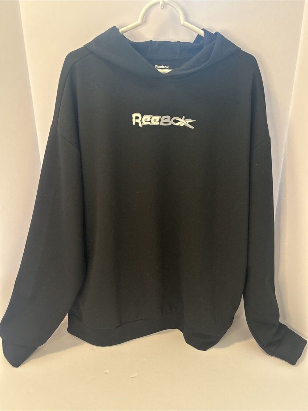 REEBOK Men L Black Training MYT OTH Hoodie Sweatshirt Pockets NEW W/ Tags $60